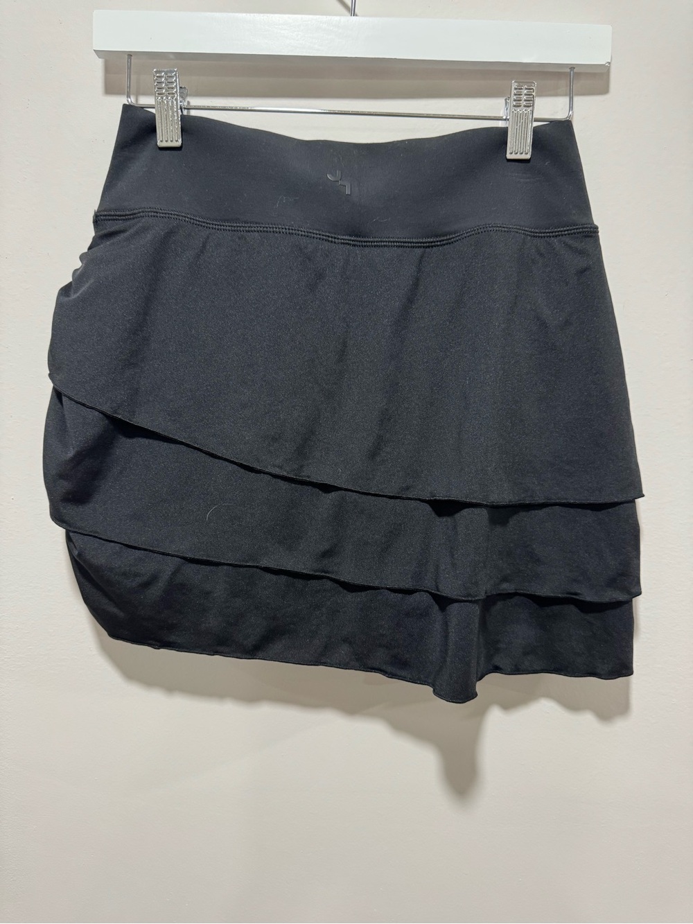 JoyLab Black Asymmetrical Tiered Ruffle Athletic Skort Tennis Golf Size S - Picture 2 of 5